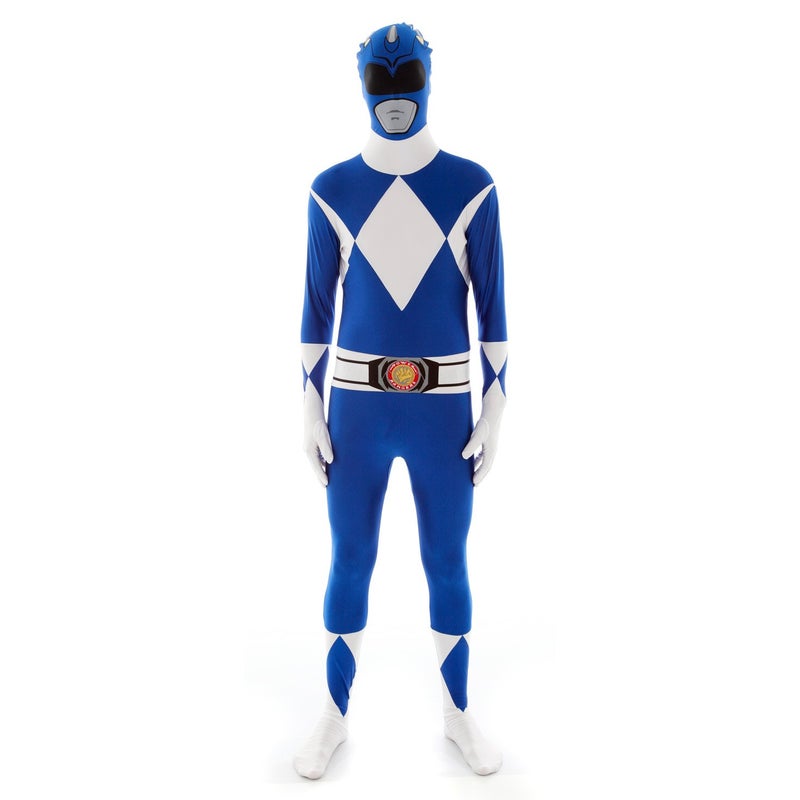 Morphsuits Blue Power Rangers Costume, Power Rangers Costumes for Men, Costume for Men, Halloween Costumes Mens - Image 2